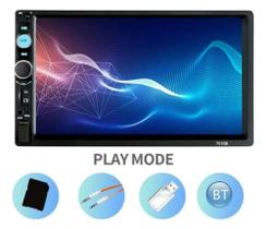 Central Multimídia 2 Din Bluetooth USB Aux Radio FM Mp5 Sd
