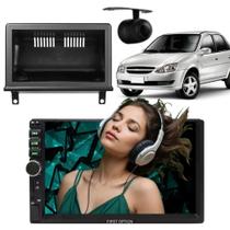 Central Multimídia 2 Din Mp5 Corsa Sedan Câmera Moldura Central Multimídia 2 Din Mp5 Corsa Sedan Câmera Moldura
