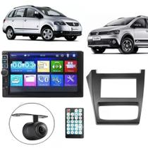 Central Multimídia 2 Din Mp5 Crossfox 2012/13 Câmera Moldura Central Multimídia 2 Din Mp5 Crossfox 2012/13 Câmera Moldura