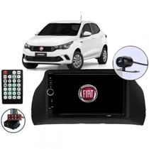 Central Multimídia 2 Din Mp5 Fiat Argo Câmera Moldura