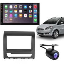 Central Multimídia 2 Din Mp5 Fiat Idea Câmera Moldura Tela Preto Central Multimídia 2 Din Mp5 Fiat Idea Câmera Moldura Tela Preto