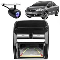 Central Multimídia 2 Din Mp5 Fiat Linea Câmera Moldura BP Central Multimídia 2 Din Mp5 Fiat Linea Câmera Moldura BP
