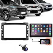 Central Multimídia 2 Din Mp5 Fiat Mobi Câmera Moldura Tela BP Central Multimídia 2 Din Mp5 Fiat Mobi Câmera Moldura Tela BP