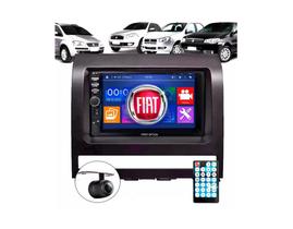 Central Multimídia 2 Din Mp5 Fiat Palio Siena Câmera Moldura Central Multimídia 2 Din Mp5 Fiat Palio Siena Câmera Moldura