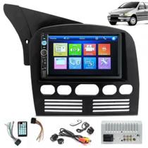Central Multimídia 2 Din Mp5 Fiat Siena G1 Câmera Moldura