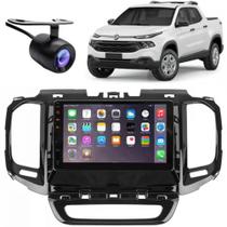 Central Multimídia 2 Din Mp5 Fiat Toro Câmera Moldura Tela BP