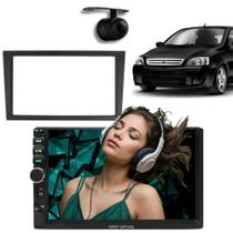 Central Multimídia 2 Din Mp5 Gm Corsa Câmera Moldura