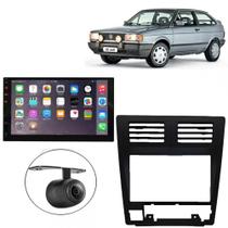 Central Multimídia 2 Din Mp5 Gol G1 CL Câmera Moldura Tela