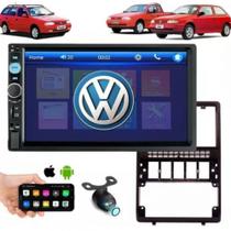 Central Multimídia 2 Din Mp5 Gol G2 Câmera Moldura