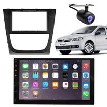 Central Multimídia 2 Din Mp5 Gol G5 Câmera Moldura Tela PT