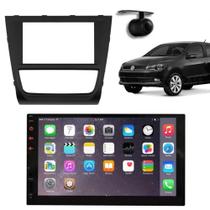 Central Multimídia 2 Din Mp5 Gol G6 Câmera Moldura Tela PT