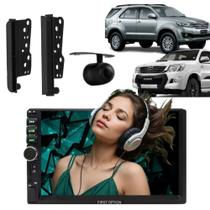 Central Multimídia 2 Din Mp5 Hilux Câmera Moldura
