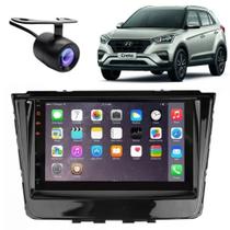 Central Multimídia 2 Din Mp5 Hyundai Creta Câmera Moldura Tela BP