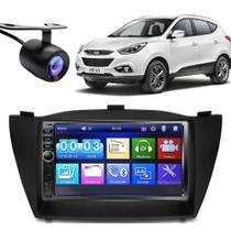 Central Multimídia 2 Din Mp5 Hyundai IX35 Câmera Moldura PT