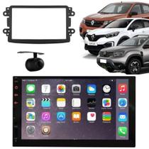 Central Multimídia 2 Din Mp5 Kwid Câmera Moldura Tela PT