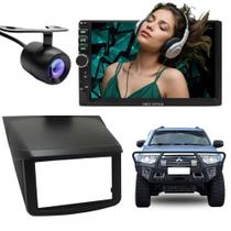 Central Multimídia 2 Din Mp5 Mitsubishi Triton Câmera Moldura Central Multimídia 2 Din Mp5 Mitsubishi Triton Câmera Moldura