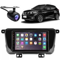 Central Multimídia 2 Din Mp5 Nissan Kicks Câmera Moldura Tela BP