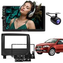 Central Multimídia 2 Din Mp5 Palio Way Câmera Moldura Central Multimídia 2 Din Mp5 Palio Way Câmera Moldura