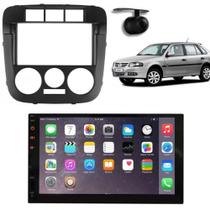 Central Multimídia 2 Din Mp5 Saveiro G4 Câmera Moldura Tela PT