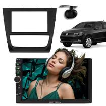 Central Multimídia 2 Din Mp5 Saveiro G6 Câmera Moldura PT Central Multimídia 2 Din Mp5 Saveiro G6 Câmera Moldura PT