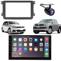 Central Multimídia 2 Din Mp5 Tiguan Câmera Moldura Tela PT Central Multimídia 2 Din Mp5 Tiguan Câmera Moldura Tela PT