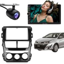 Central Multimídia 2 Din Mp5 Toyota Yaris Câmera Moldura BP Central Multimídia 2 Din Mp5 Toyota Yaris Câmera Moldura BP