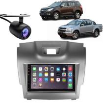 Central Multimídia 2 Din Mp5 Trailblazer Câmera Moldura Tela Grafite