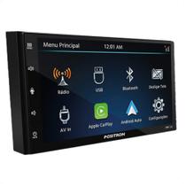 Central Multimídia 2 DIN Tela Capacitiva SP9010AC Bluetooth USB Espelhamento CarPlay e Android Positron 013076000