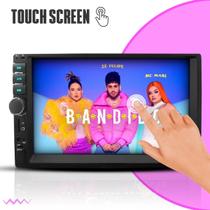 Central Multimídia 2Din Automotivo MP5 Com tela de 7 Touch Screen Bluetooth USB 7010b