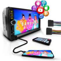 Central Multimídia 2Din Automotivo MP5 Com tela de 7 Touch Screen Bluetooth USB Espelha o Celular 7010B