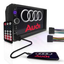 Central Multimídia 2Din Universal Bluetooth Espelha Mp5 Audi