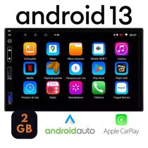 Central Multimidia 2gb ram 32gb memoria Carplay Android Auto Universal 2din 7p Wifi Gps