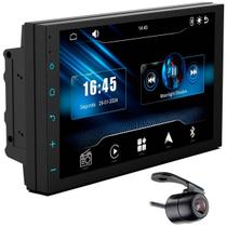 Central Multimídia 7" Carplay Android Auto Espelhamento Câmera de Ré Preto