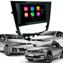 Central Multimídia 7" Pol MP5/BT CarPlay Android + Moldura Black Piano Gol Voyage Saveiro G6 - AP757