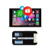 Central Multimídia 7 Pol Vw 2 Din Bluetooth Com Comandos De Volante Plug And Play Faaftech