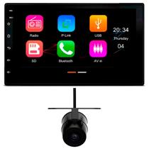Central Multimídia 7" Polegadas Car Play/Android Auto - JR8 + Câmera de Ré Universal Borboleta