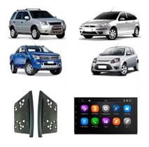 Central Multimídia 7 Polegadas MP5/BT 2Din - Faaftech + Moldura Preta Focus KA Escort Ranger F250