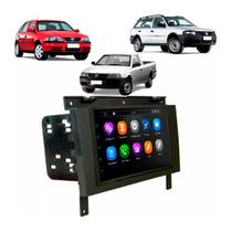Central Multimídia 7 Polegadas MP5/BT 2Din - Faaftech + Moldura Preta Gol Saveiro Parati G3 AP536