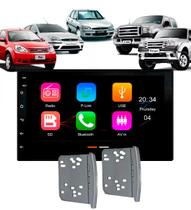 Central Multimídia 7 Polegadas MP5/BT Android Carplay + Moldura Prata Focus KA Escort Ranger F250