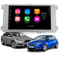 Central Multimídia 7 Polegadas MP5/BT Carplay Android Auto + Moldura Prata JAP/CHI Focus Hatch Sedan Central Multimídia 7 Polegadas MP5/BT Carplay Android Auto + Moldura Prata JAP/CHI Focus Hatch Sedan