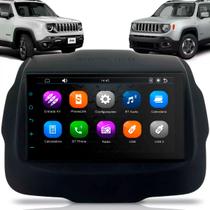 Central Multimídia 7 Polegadas MP5/BT CarPlay Android Auto + Moldura Preta Fosco Renegade - AP874