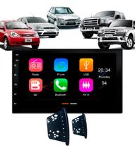 Central Multimídia 7 Polegadas MP5/BT Carplay Android + Moldura Preta Focus KA Escort Ranger F250