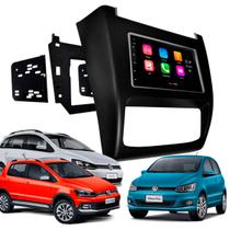 Central Multimídia 7 Polegadas MP5/BT CarPlay Android + Moldura Preta Fox Crossfox SpaceFox AP737