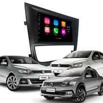 Central Multimídia 7 Polegadas MP5/BT CarPlay Android + Moldura Preta Gol Voyage Saveiro G6 - AP638