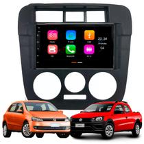 Central Multimídia 7 Polegadas MP5/BT CarPlay Android + Moldura Preta Saveiro Gol Parati G4 AP571
