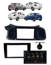 Central Multimídia 7 Polegadas Touch USB Bluetooth Onix Prisma 2012 2019 Câmera de Ré 12v Chevrolet -