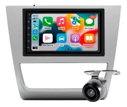 Central Multimídia 7 Roadstar Android RS815BR + Mold. Gol/Saveiro/Voyage G5 Prata + Câmera Dinâmica