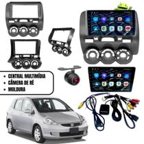 Central Multimídia 9''Honda Fit 04/08 CarPlay Android e Câmera de Ré