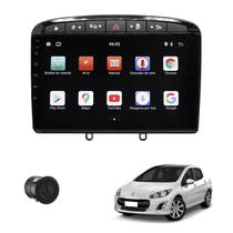 Central Multimídia 9 Pol Android Peugeot 308 G1 2007 a 2013