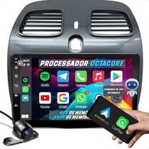 Central Multimidia 9 Polegadas 2 din Android Carplay Gps com Câmera e Moldura Para Grand Siena palio sporting 2012 à 2021